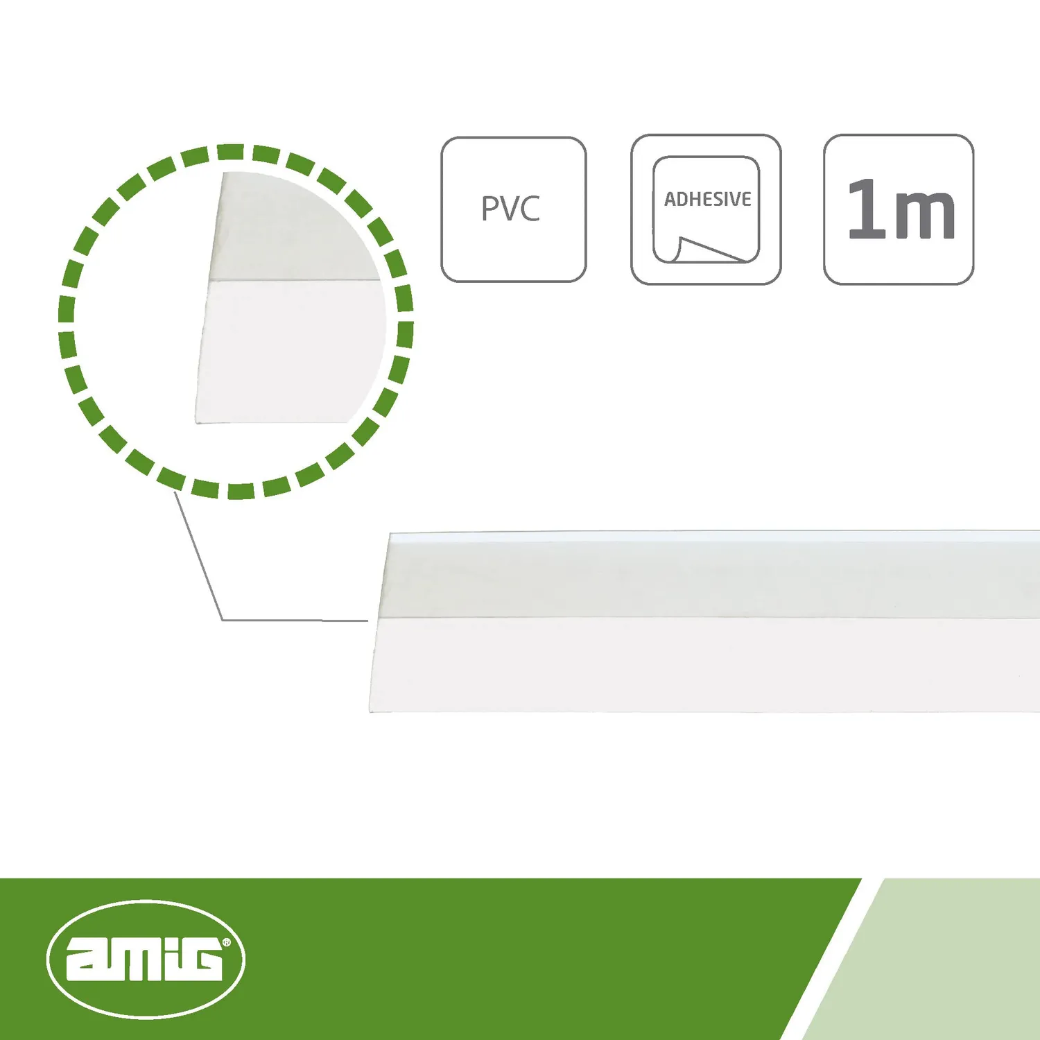 Amig Mod. 6 Paraspifferi Adesivo PVC 1 m Trasparente