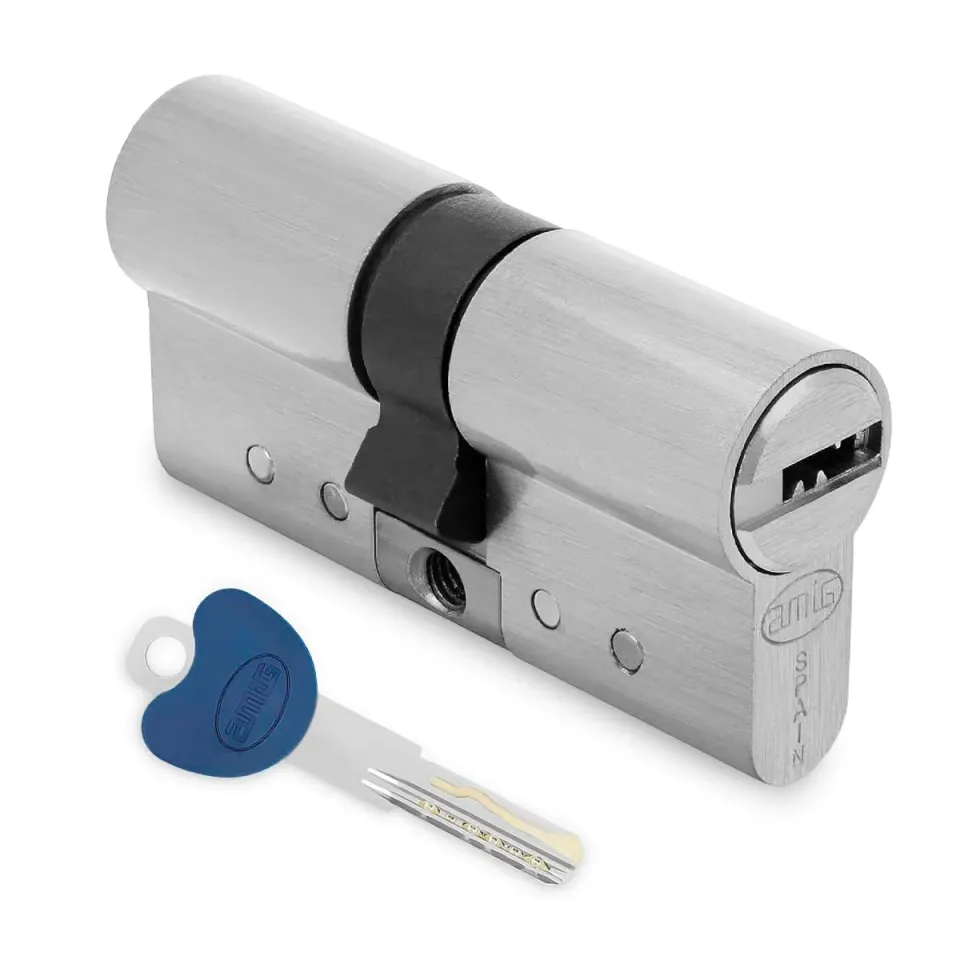 Amig 20000 cilindro serratura 90 mm 45-45 cromo opaco antitrapano