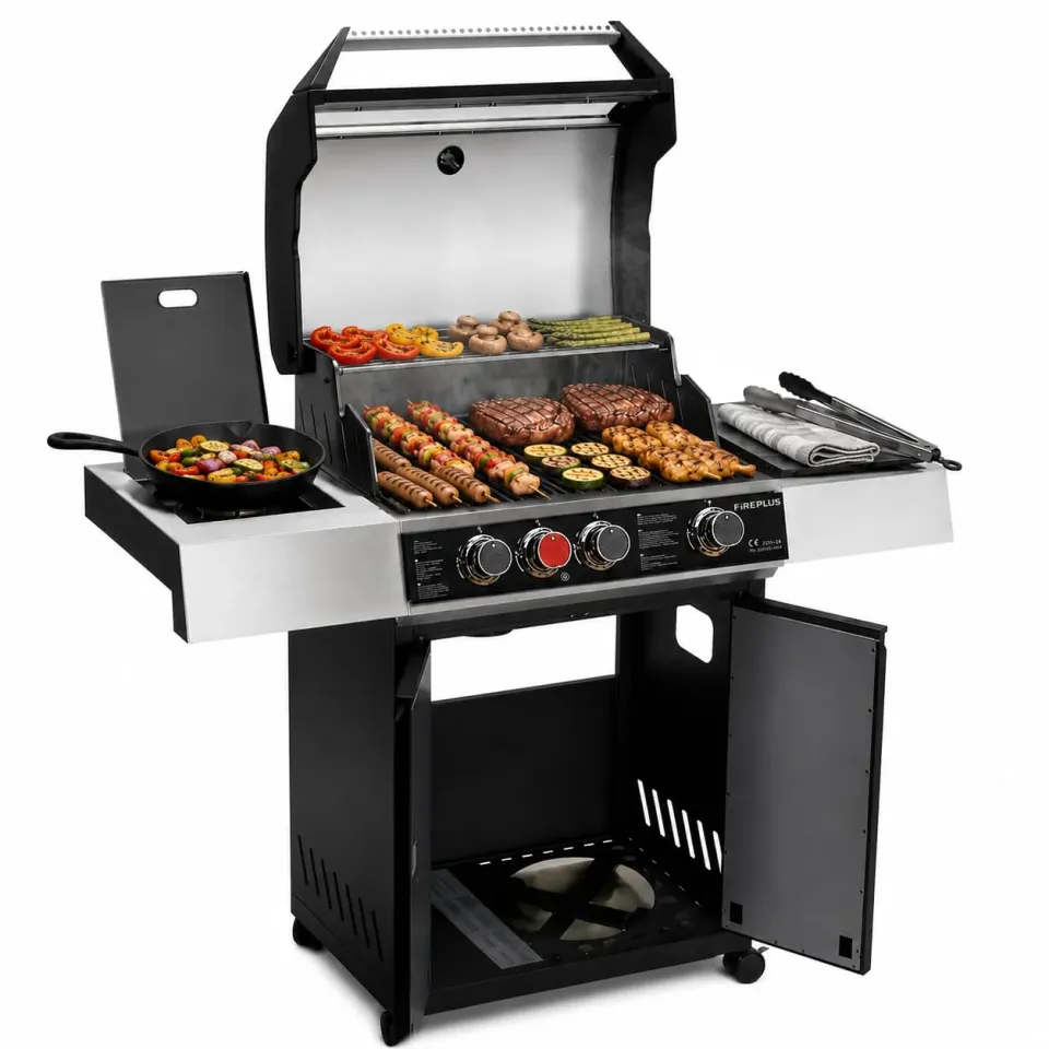 Amig Fireplus GRILL-2 4F barbecue gas XL nero