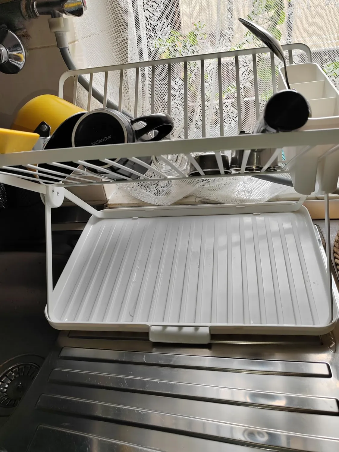 Amig Kaplya Scolapiatti Pieghevole Bianco 41,5 cm 12 Piatti