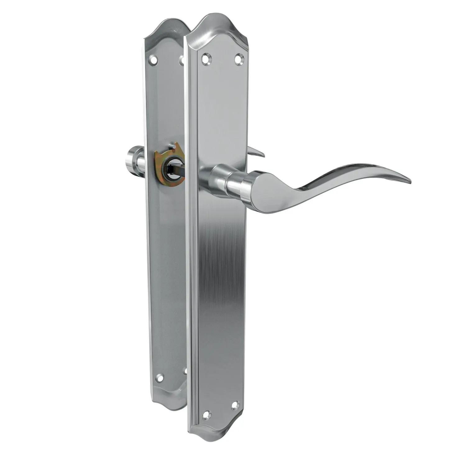 Amig maniglie porta 85 mm placca 256 mm ottonato opaco