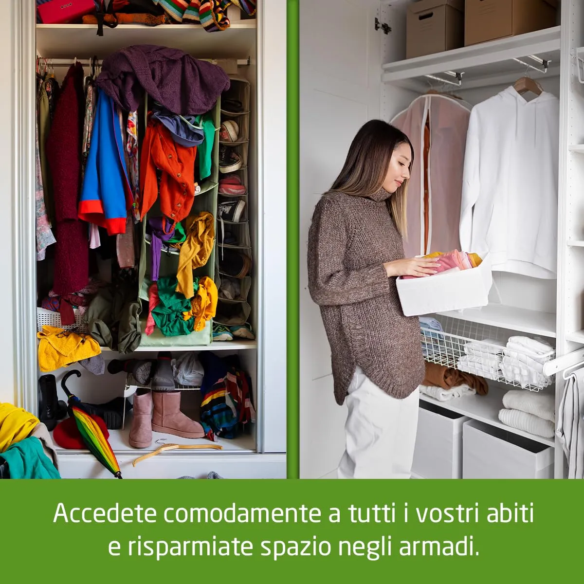Amig Appendiabiti Estraibile 35cm Acciaio Argento