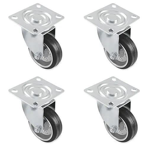 Amig 2522 ruote industriali 125 mm set 4 pezzi gomma