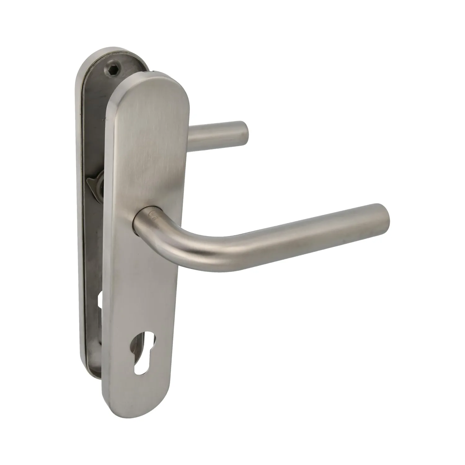 Amig 4PX set maniglie porta con piastra inox satinato