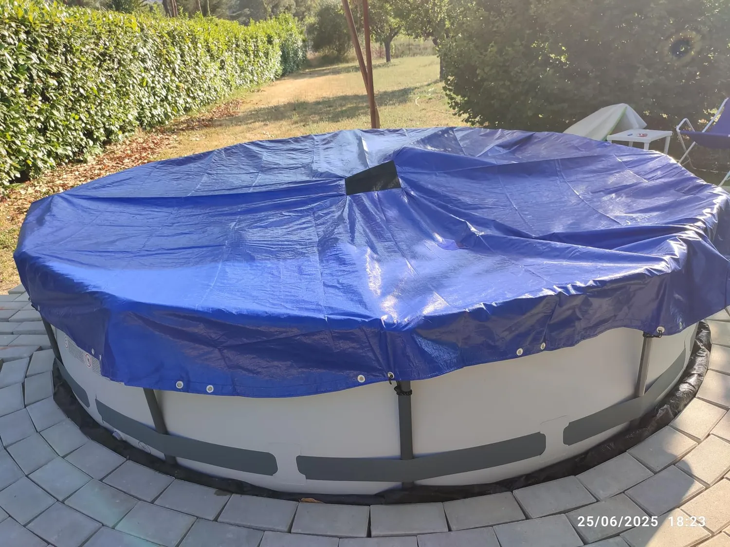 Ribimex telone piscina rotonda 6,2 m polietilene 140 g