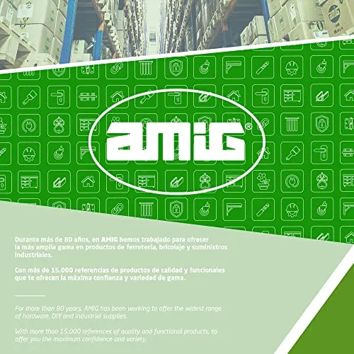 Amig Pata 8 piedino mobile 100 mm nichel spazzolato