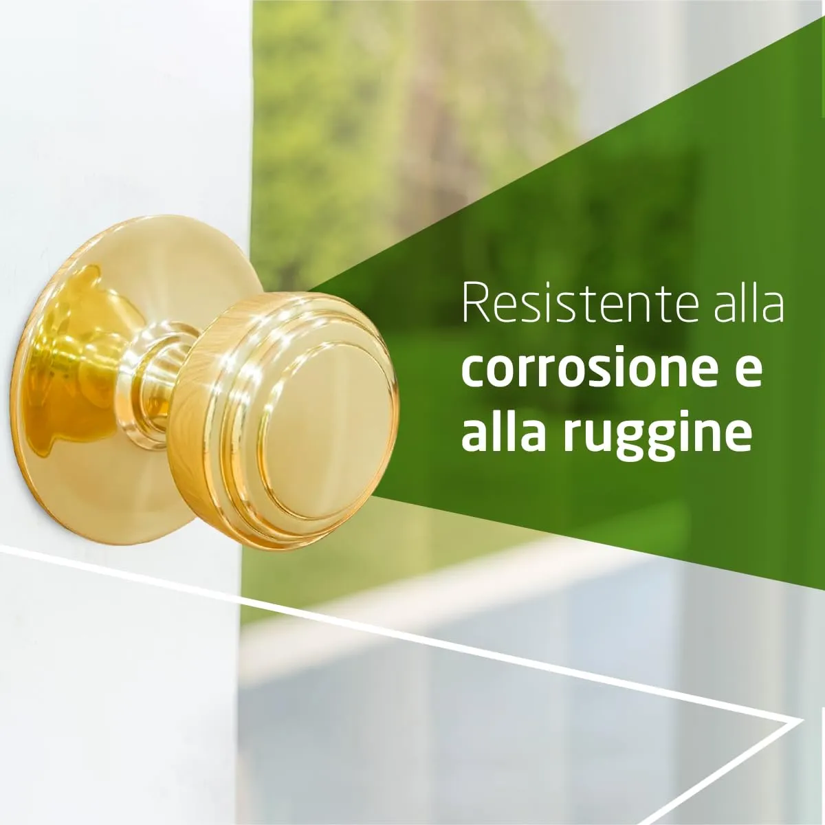 Amig Mod 12 pomello porta ottone lucido D70 mm