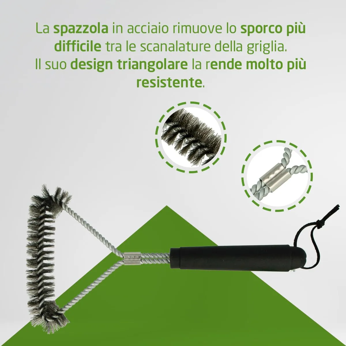 Amig Fireplus spazzola barbecue acciaio 30,5 cm