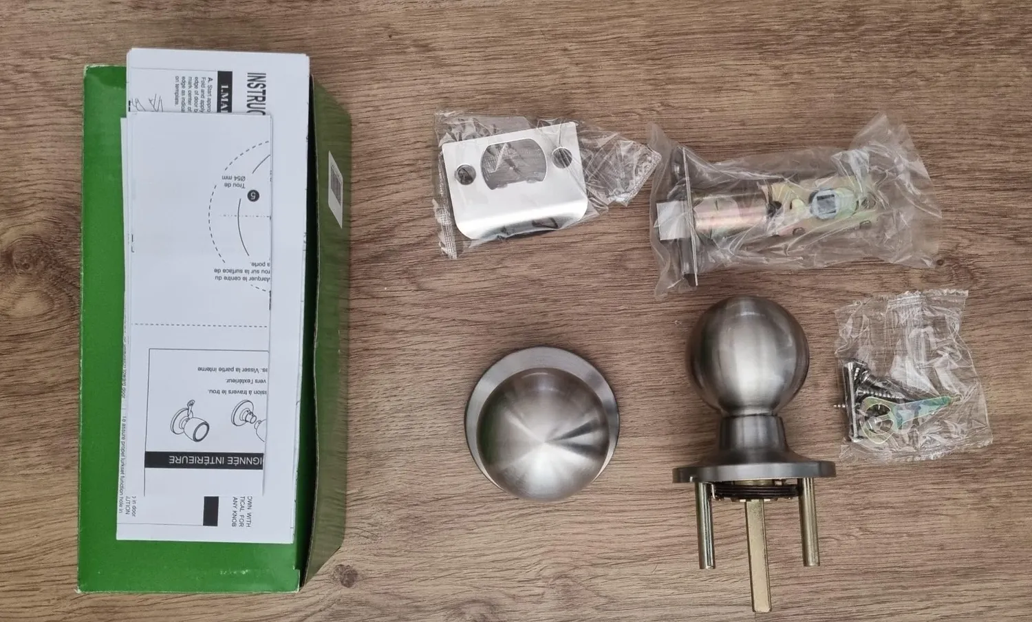 Amig 60/70 mm pomello sfera porta interna argento opaco
