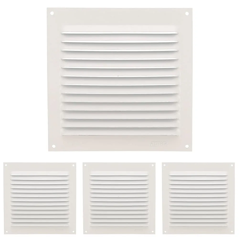 Amig Griglia Ventilazione Quadrata 150x150 mm Bianca Alluminio