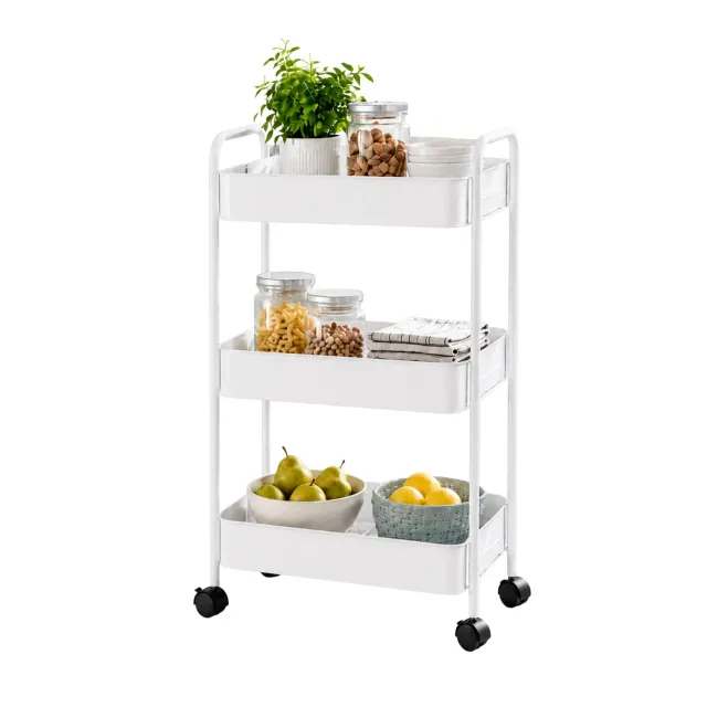 Amig Klipsa carrello cucina bianco 3 ripiani
