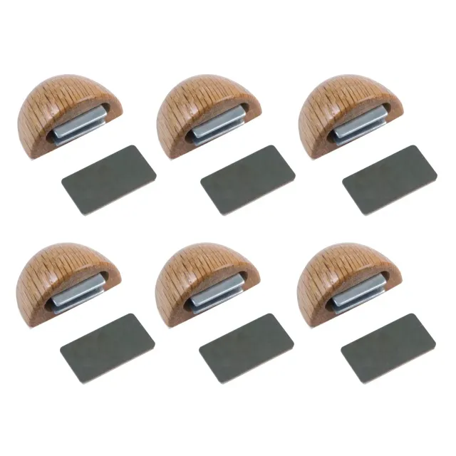 Amig fermaporta magnetico rovere 48x25 mm 6 pezzi