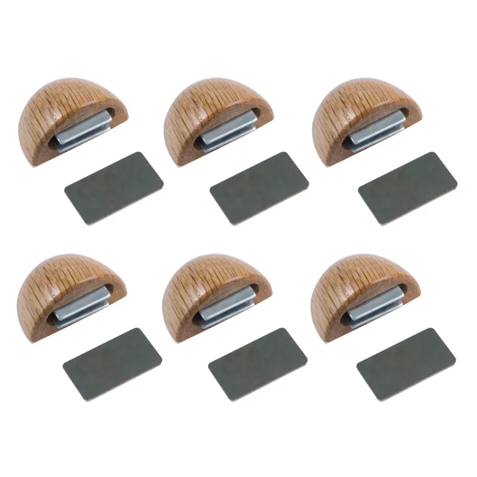Amig fermaporta magnetico rovere 48x25 mm 6 pezzi
