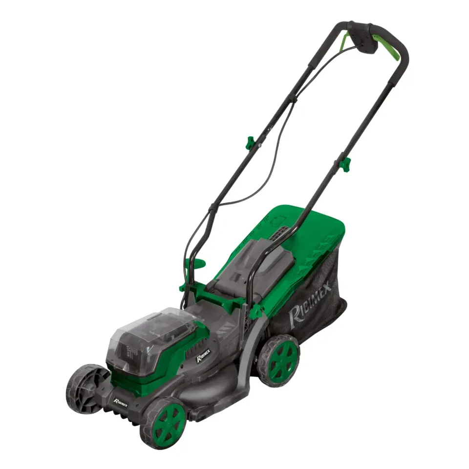 Ribimex PRBAT20/TON33 Rasaerba Batteria 20V con 2 Batterie