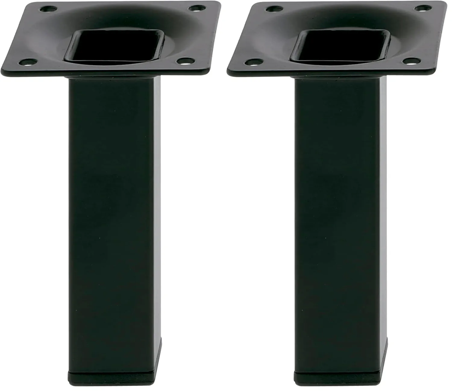 Amig piedino quadrato acciaio nero 25x25x200 mm