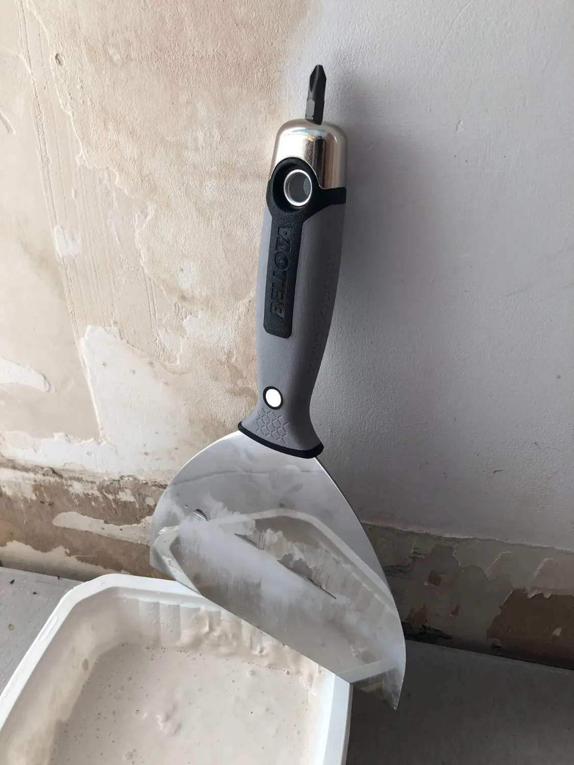 Bellota spatola inox manico bimateriale con punta PH2