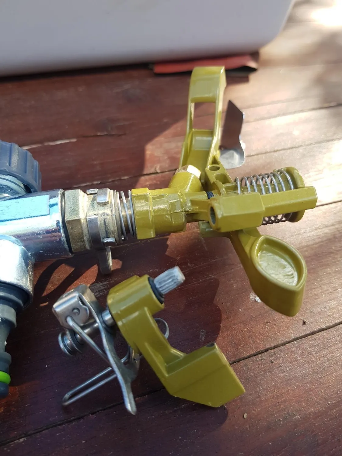 Ribimex Irrigatore a Battente su Picchetto in Metallo 360°
