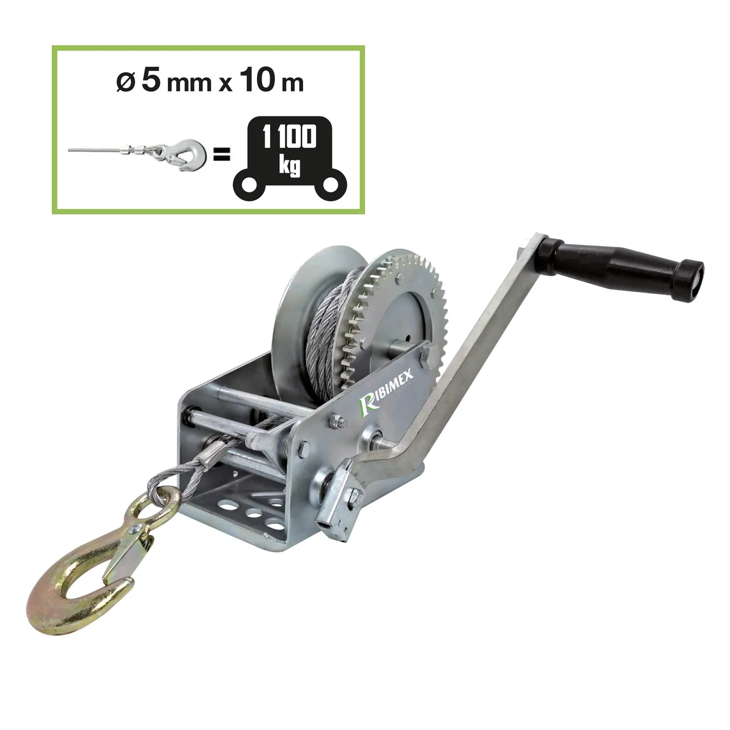 Ribiland Ribimex Verricello Manuale 2 Velocità 2200 kg argano traino