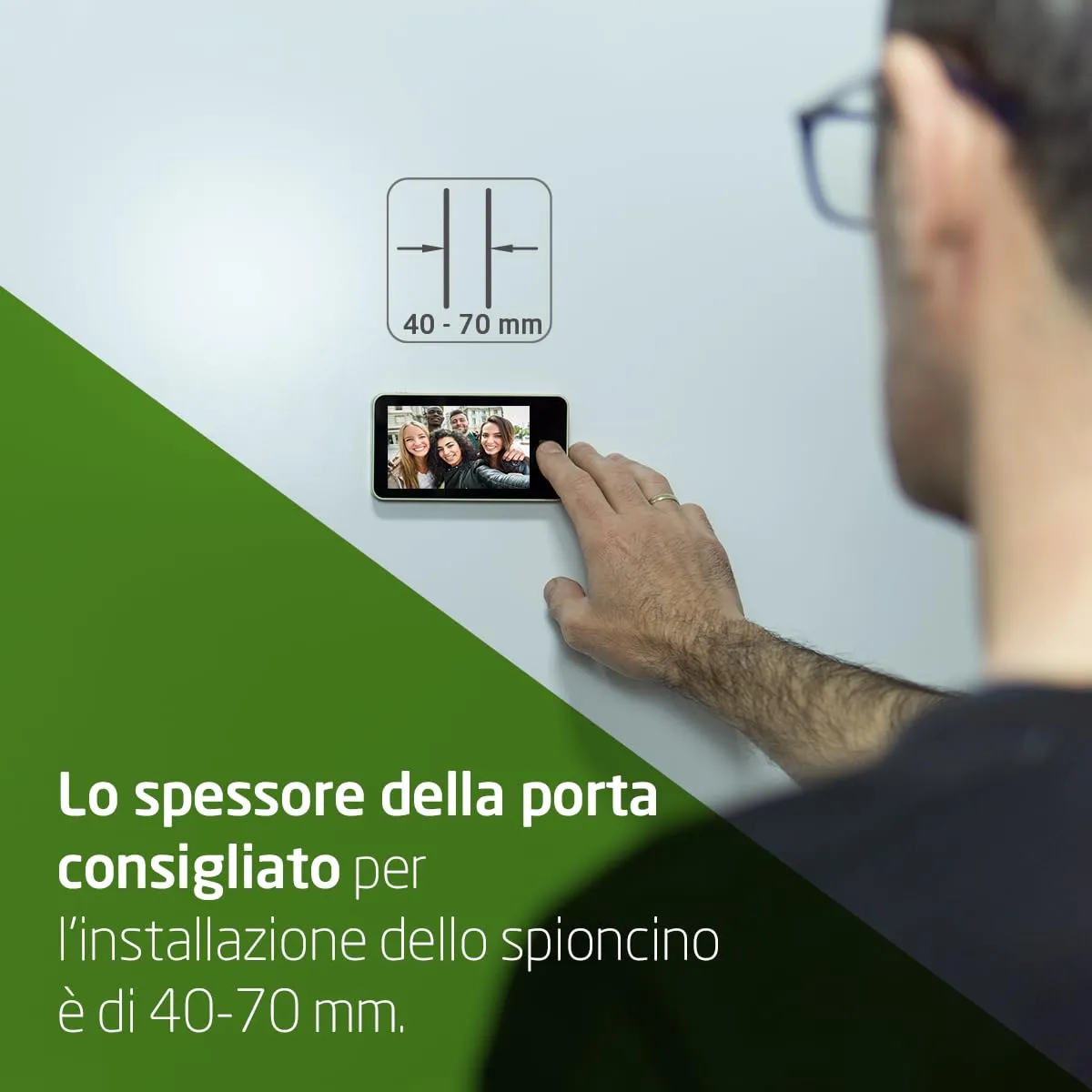 Amig Spioncino Digitale 4" Oro 160° LCD