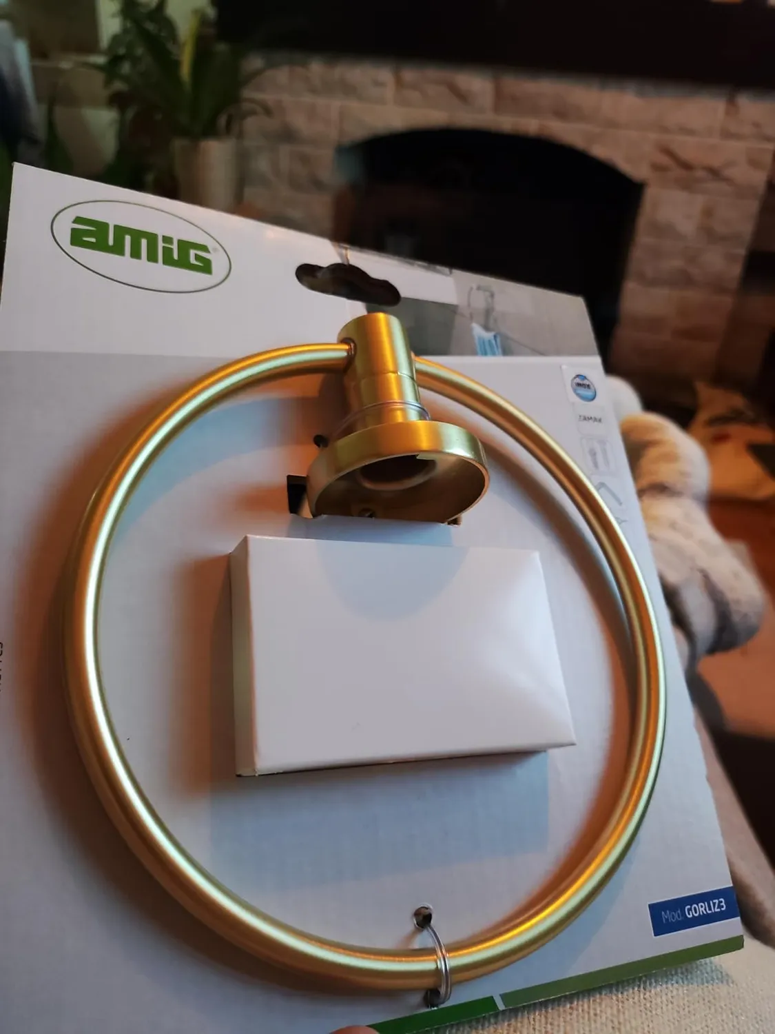 Amig Gorliz-3 portasciugamani bagno argento cromo lucido