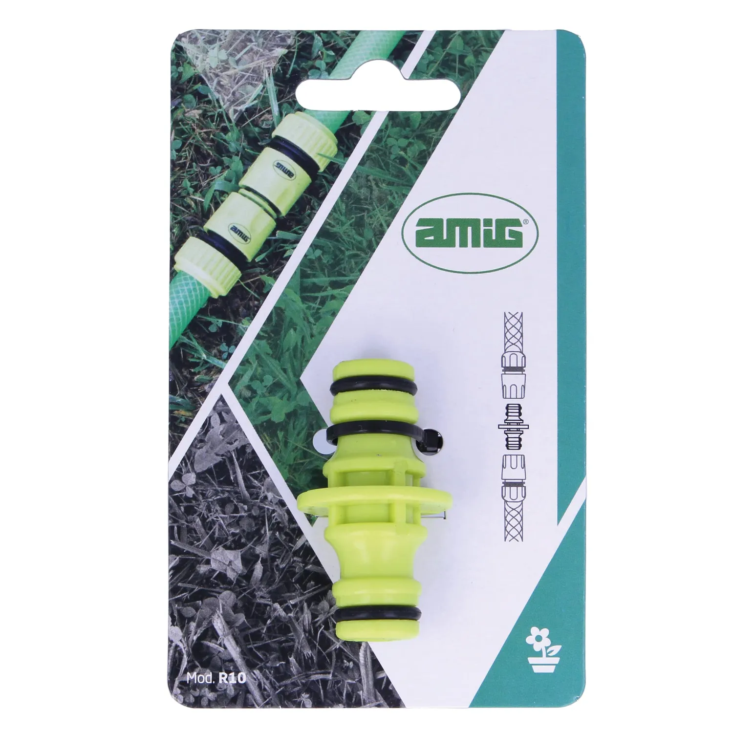 Amig manicotto raccordo 2 tubi verde pistacchio