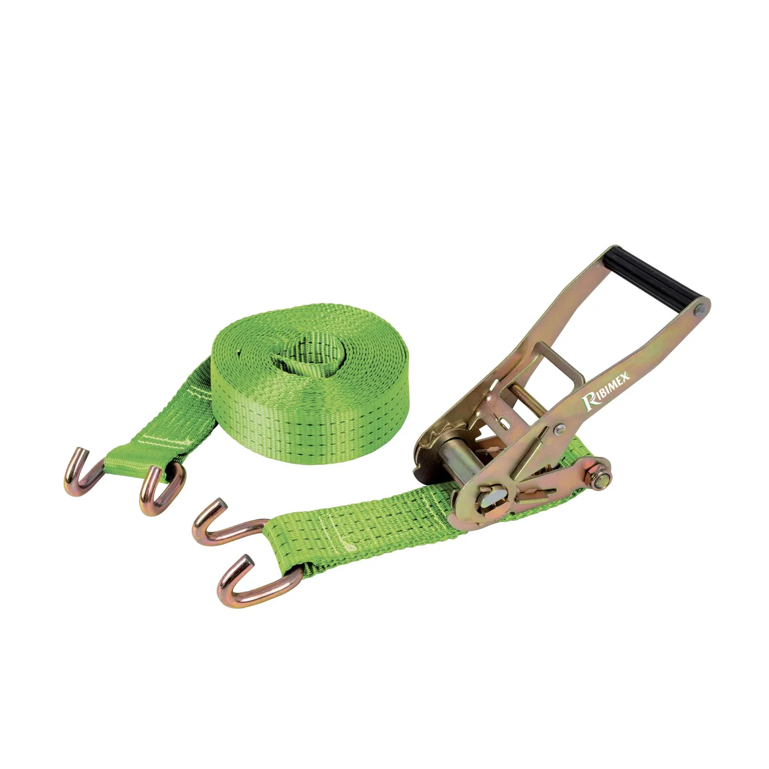 Ribimex PRSANACR150 cinghia a cricchetto 15 m 2500 kg ganci