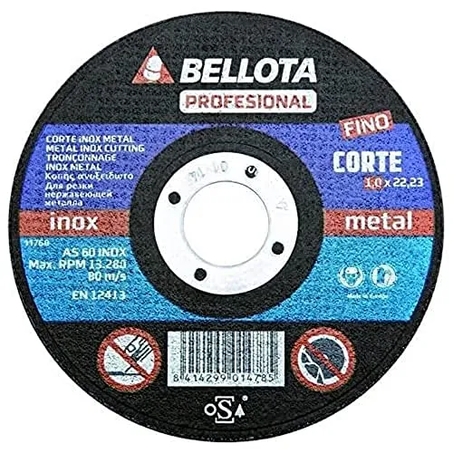 Bellota Disco Taglio INOX-Metal 1,6 mm Extra Sottile