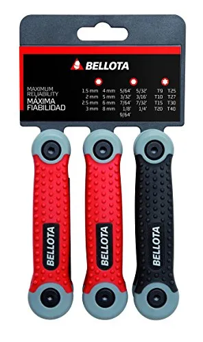 Bellota 6455-P3 set chiavi esagonali pieghevole 50HRc