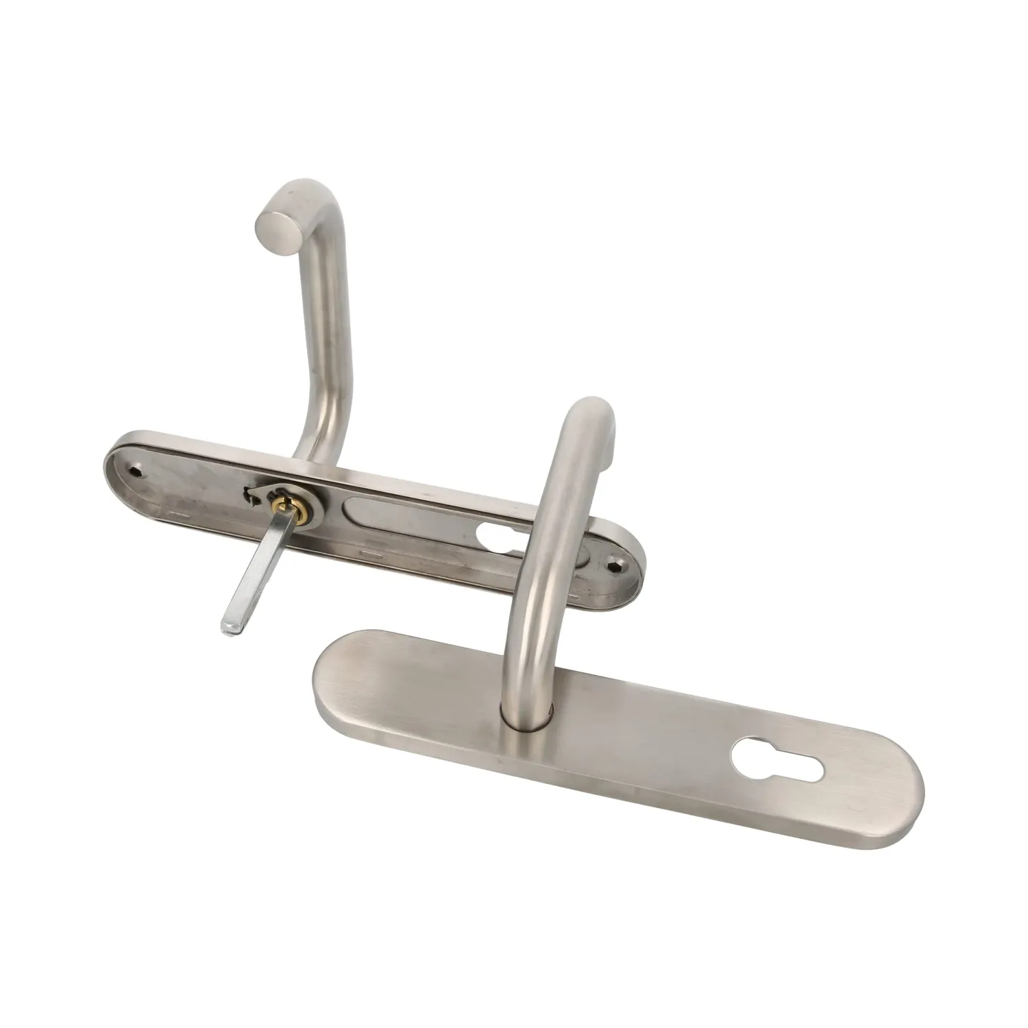 Amig 3PXB85 maniglia piastra inox 139 mm argento