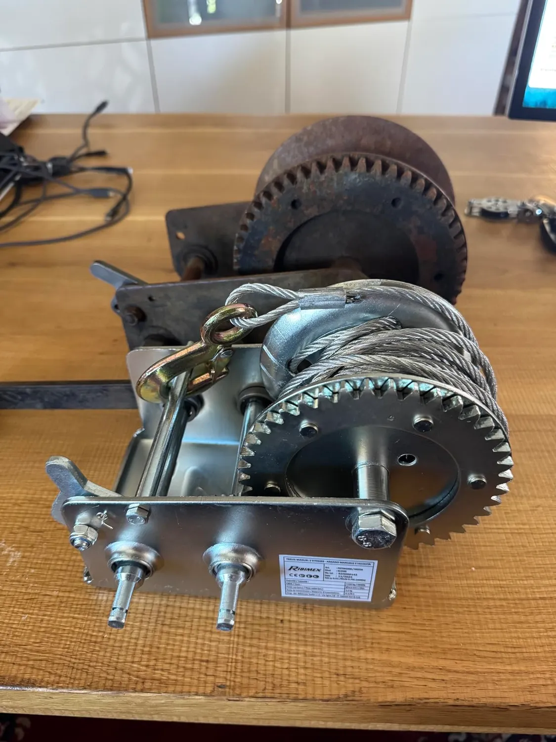 Ribiland Ribimex Verricello Manuale 2 Velocità 2200 kg argano traino