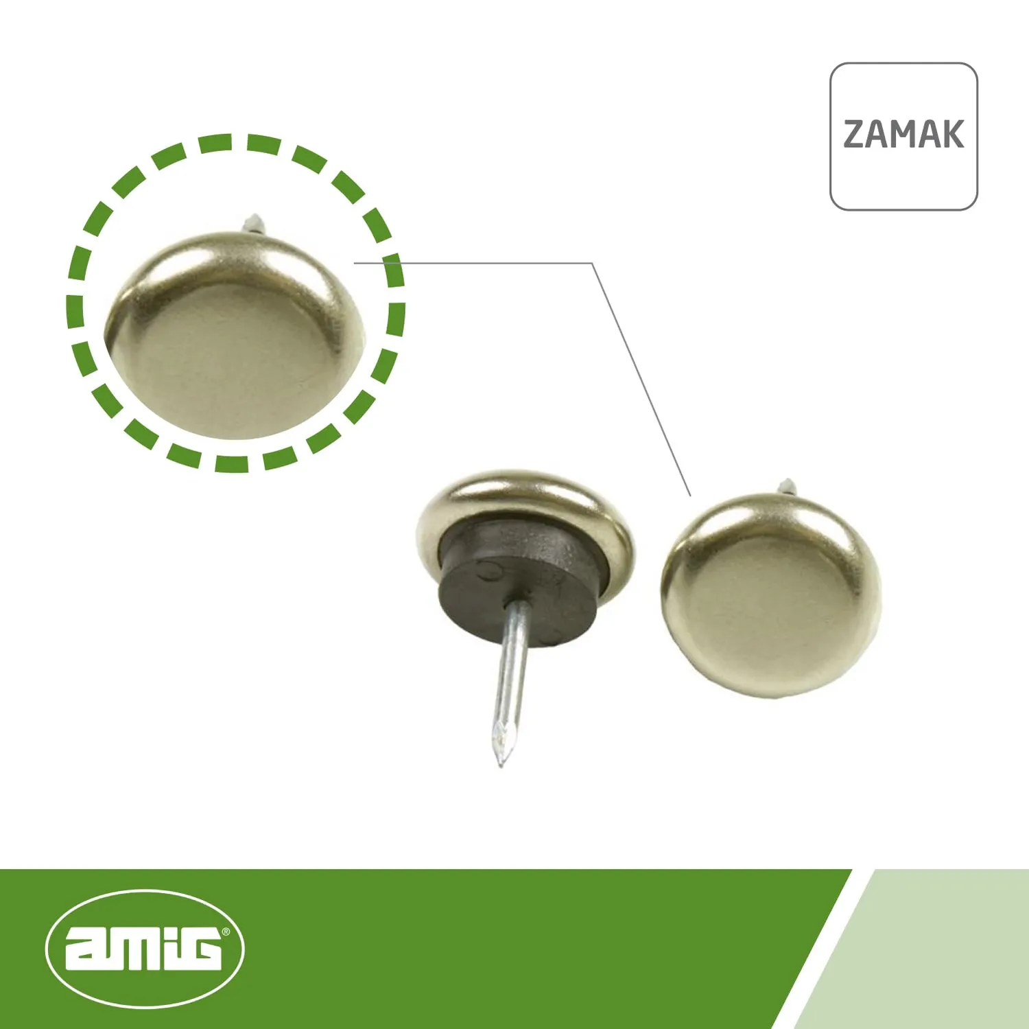 Amig Mod. 60 protezione gamba legno Ø27 mm zama