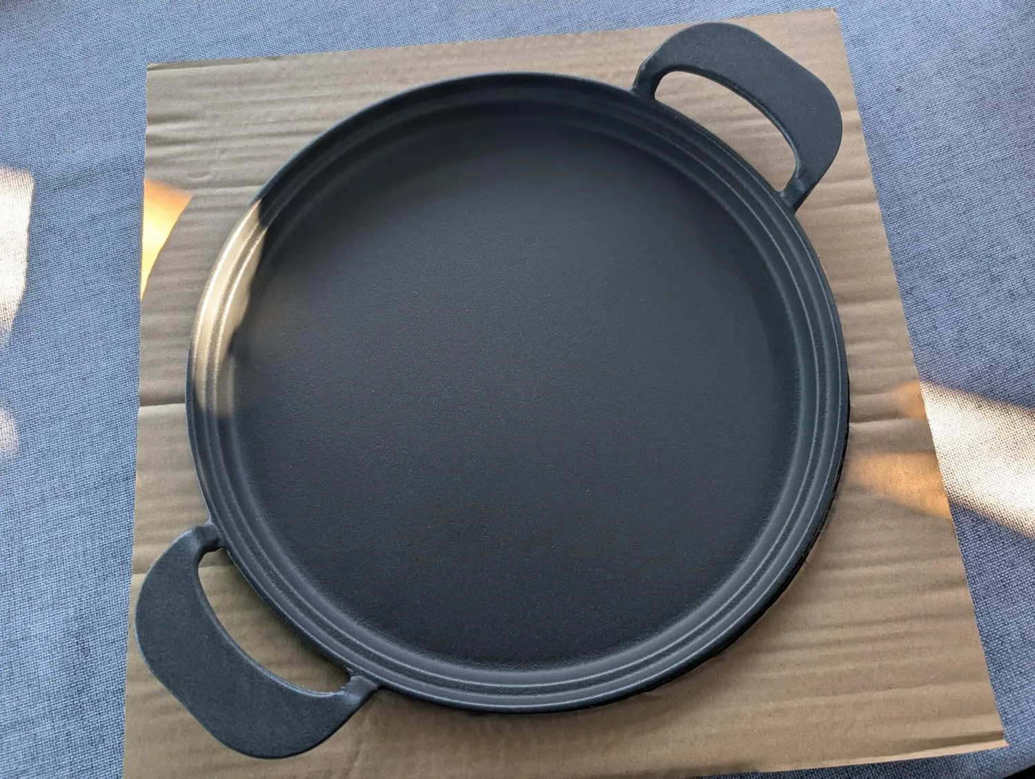 Amig AM39 padella ghisa 31 cm barbecue alta resistenza