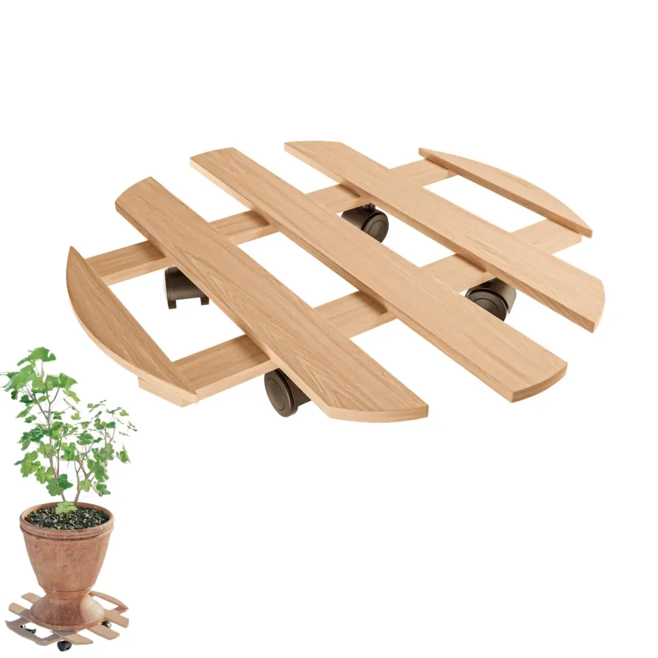 Amig Sottovaso con ruote legno pino Ø35 cm 80 kg