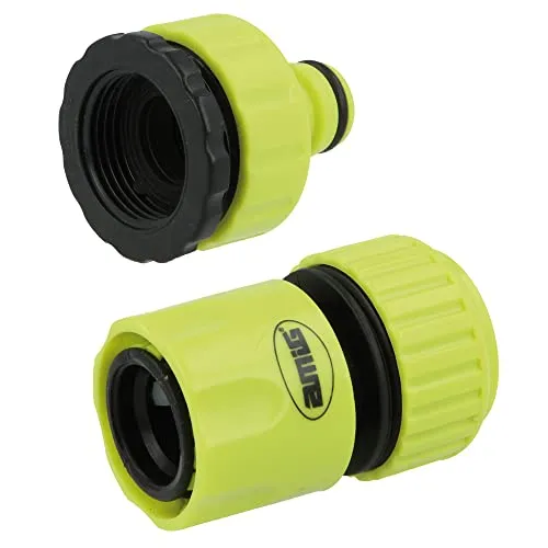 Amig kit raccordi tubo 3/4 raccordo rapido 2 pezzi ABS verde