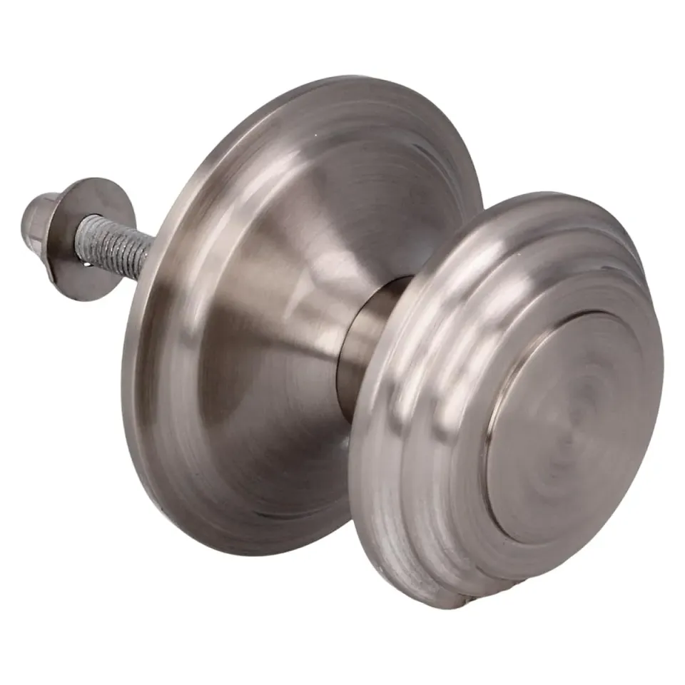 Amig pomello porta ottone Ø76 mm cromo opaco massiccio