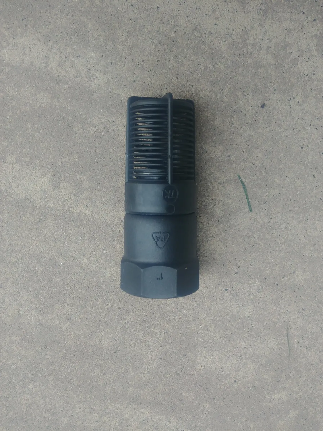 Ribimex PRVF35 valvola di fondo 1" plastica nera