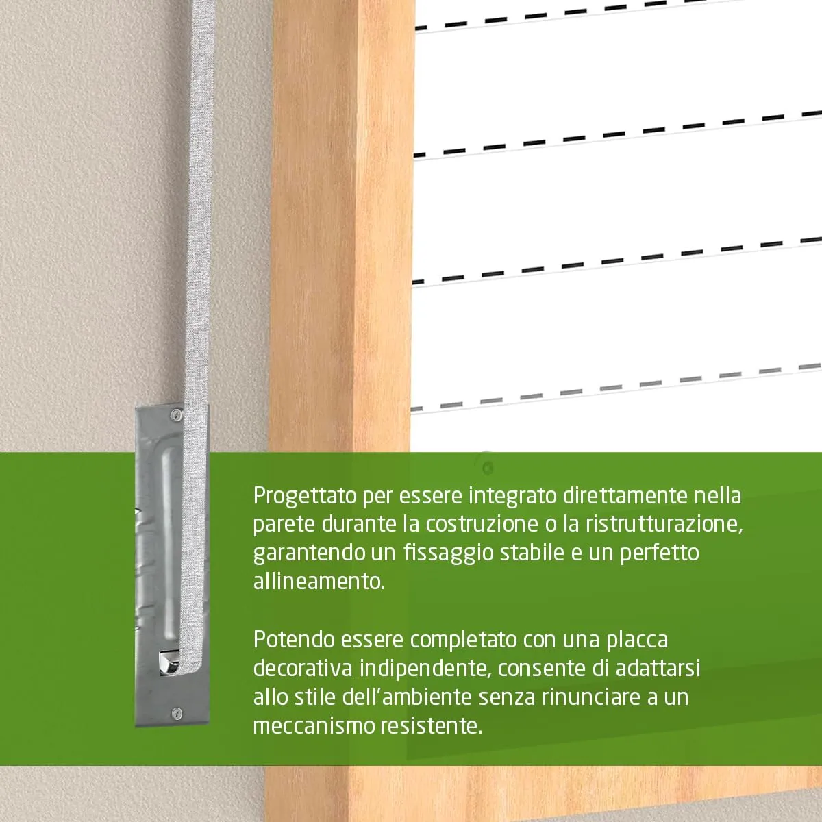 Amig avvolgitore tapparella incasso 22 mm acciaio