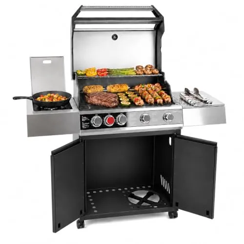 Amig Fireplus GRILL-2 5F Barbecue Gas XXL Nero Ghisa