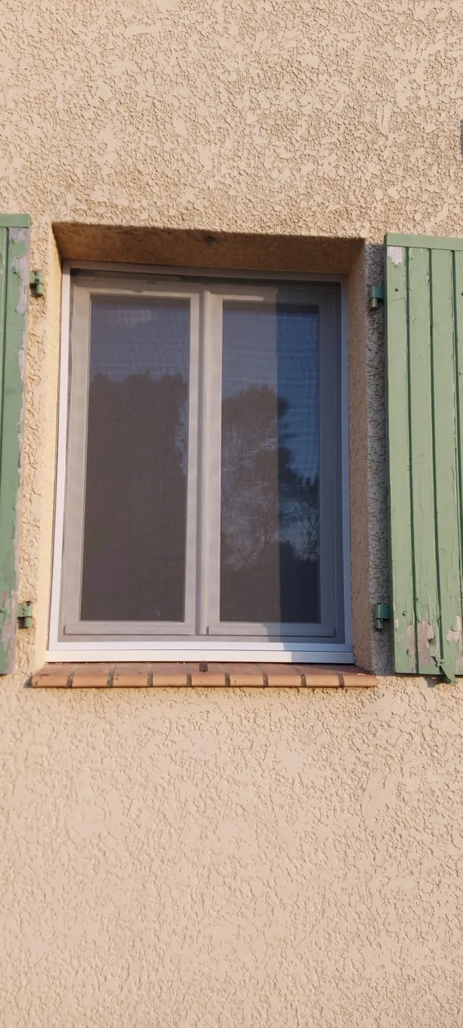 Amig MF01 zanzariera fissa 120x140 cm alluminio bianco