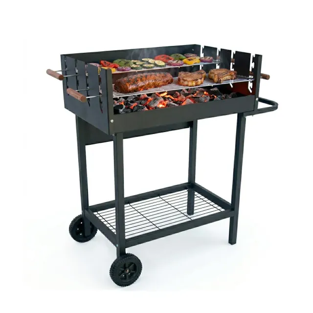 Amig Draken Barbecue a Carbone 94x51x93 cm Nero