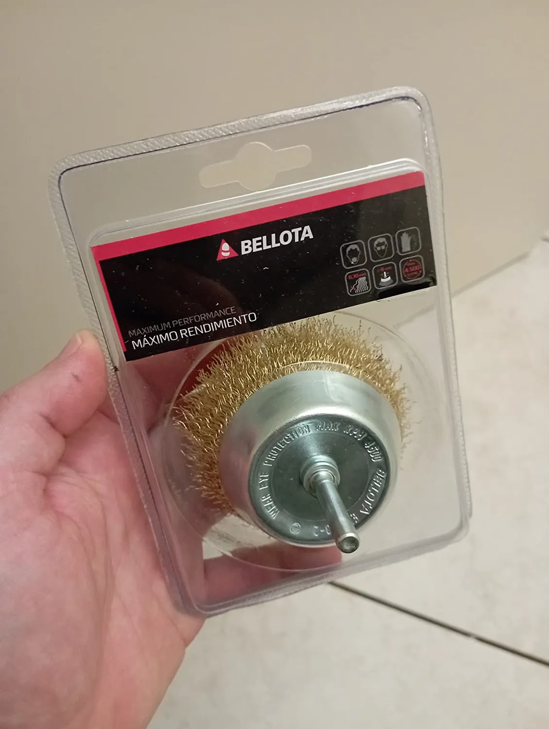 Bellota 50808-75 spazzola tazza trapano filo 75 mm