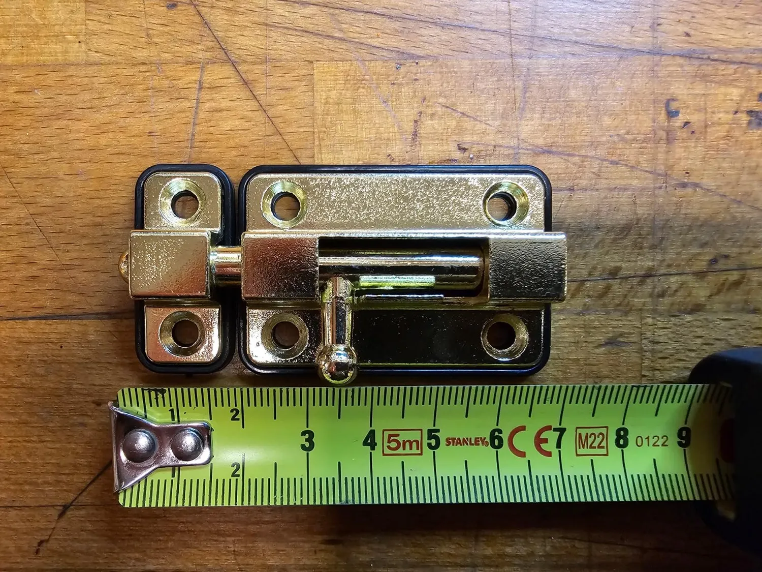 Amig 383 Chiavistello Porta 54x36 mm Ottonato Singolo