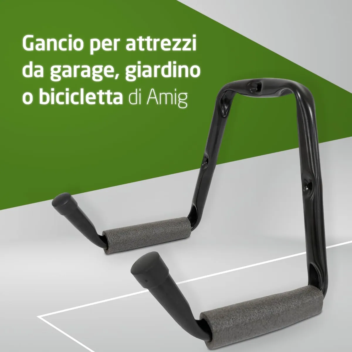 Amig Gancio parete 30 kg maniglia a gancio gomma
