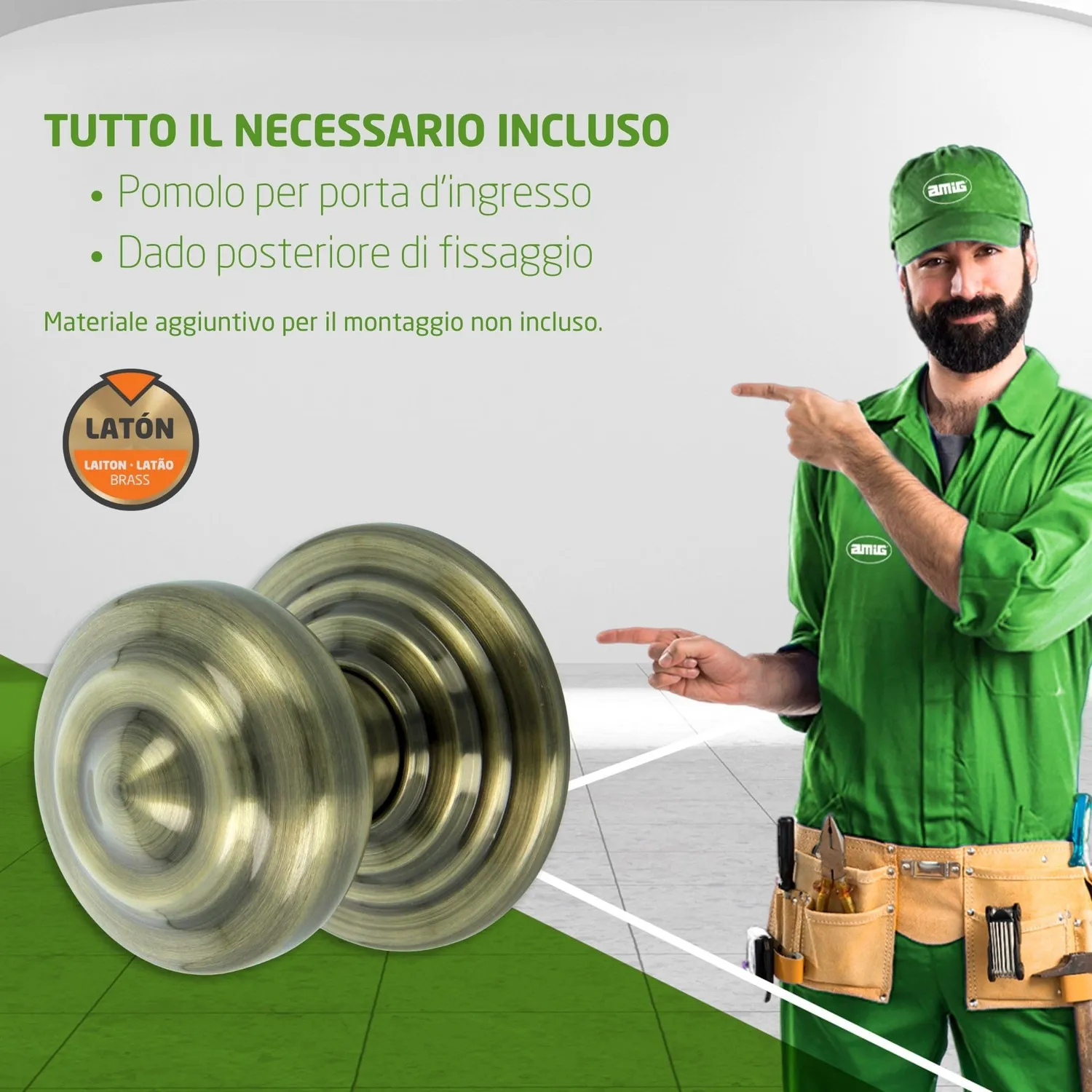 Amig Pomello Porta 70 mm Finitura Pelle