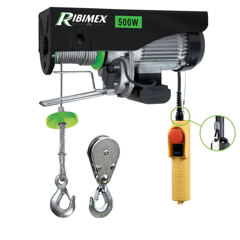 Ribimex PE125/250C/1 paranco elettrico 125/250 kg cavo 18 m
