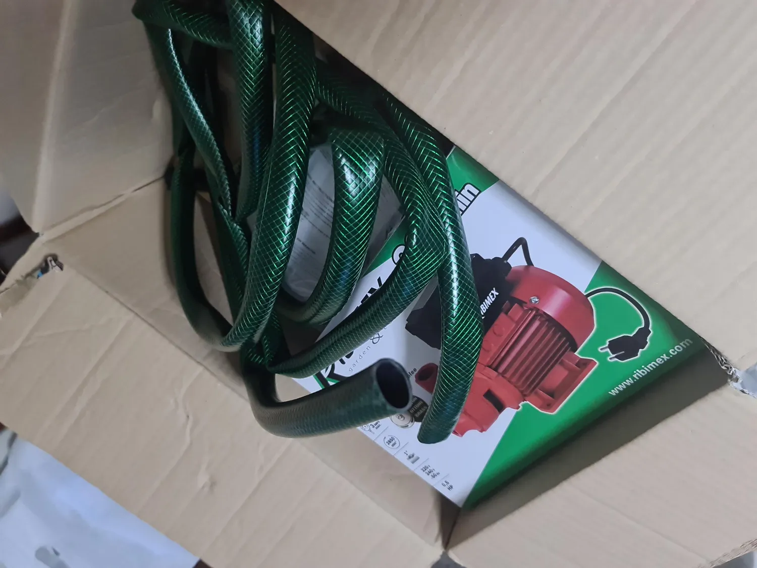 Ribimex kit pompa gasolio 370W tubo 4 m pistola