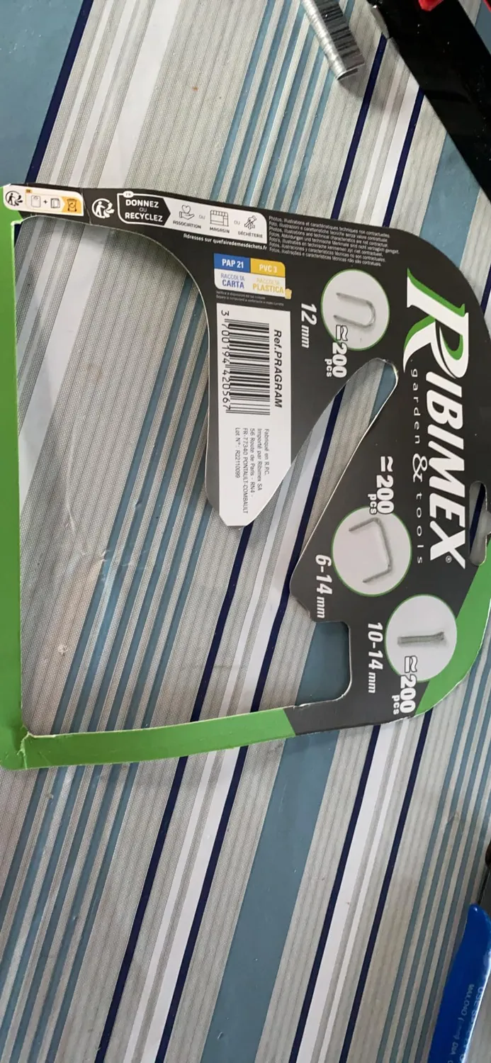 Ribimex Pragram graffatrice manuale set 600 pezzi