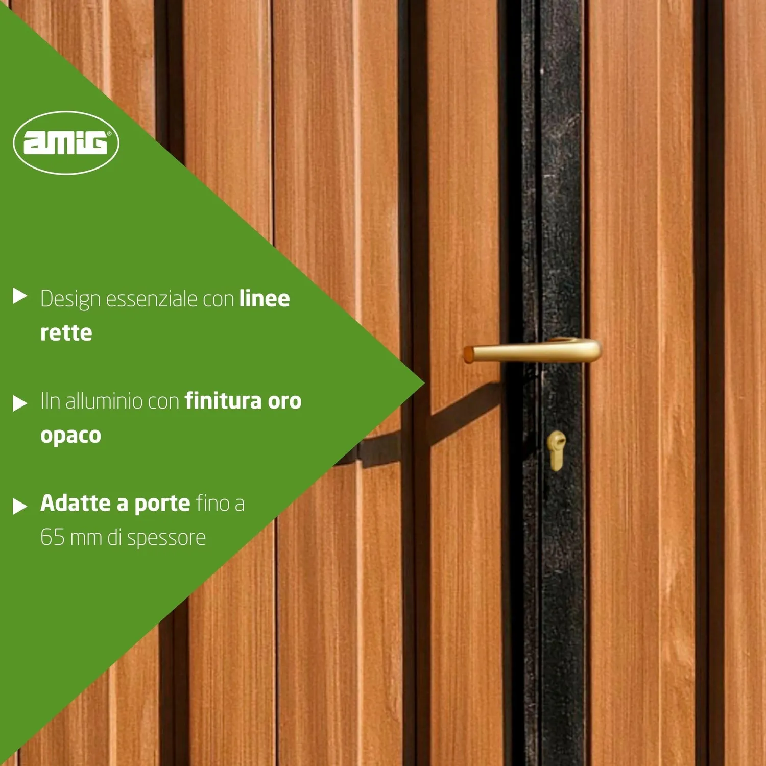 Amig 2113 maniglia porta oro 130x61 mm