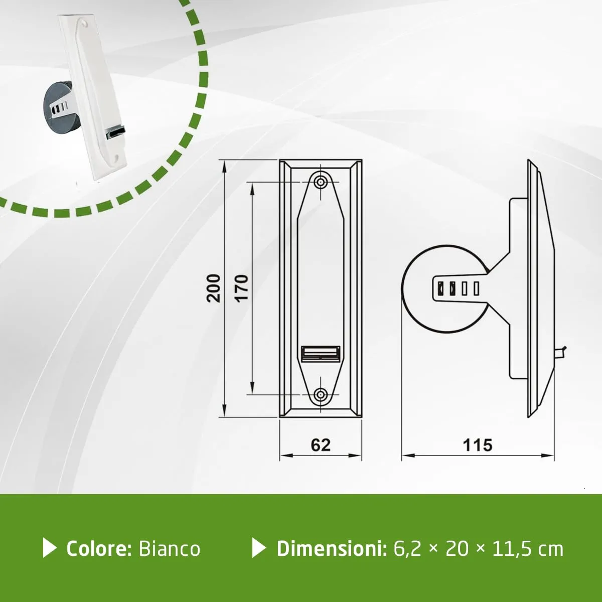 Amig Avvolgitore Tapparella Incasso 200 mm Metallo