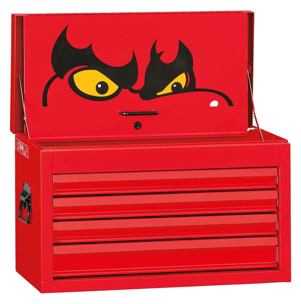 TengTools Classic TC704K baule portautensili 4 cassetti rosso